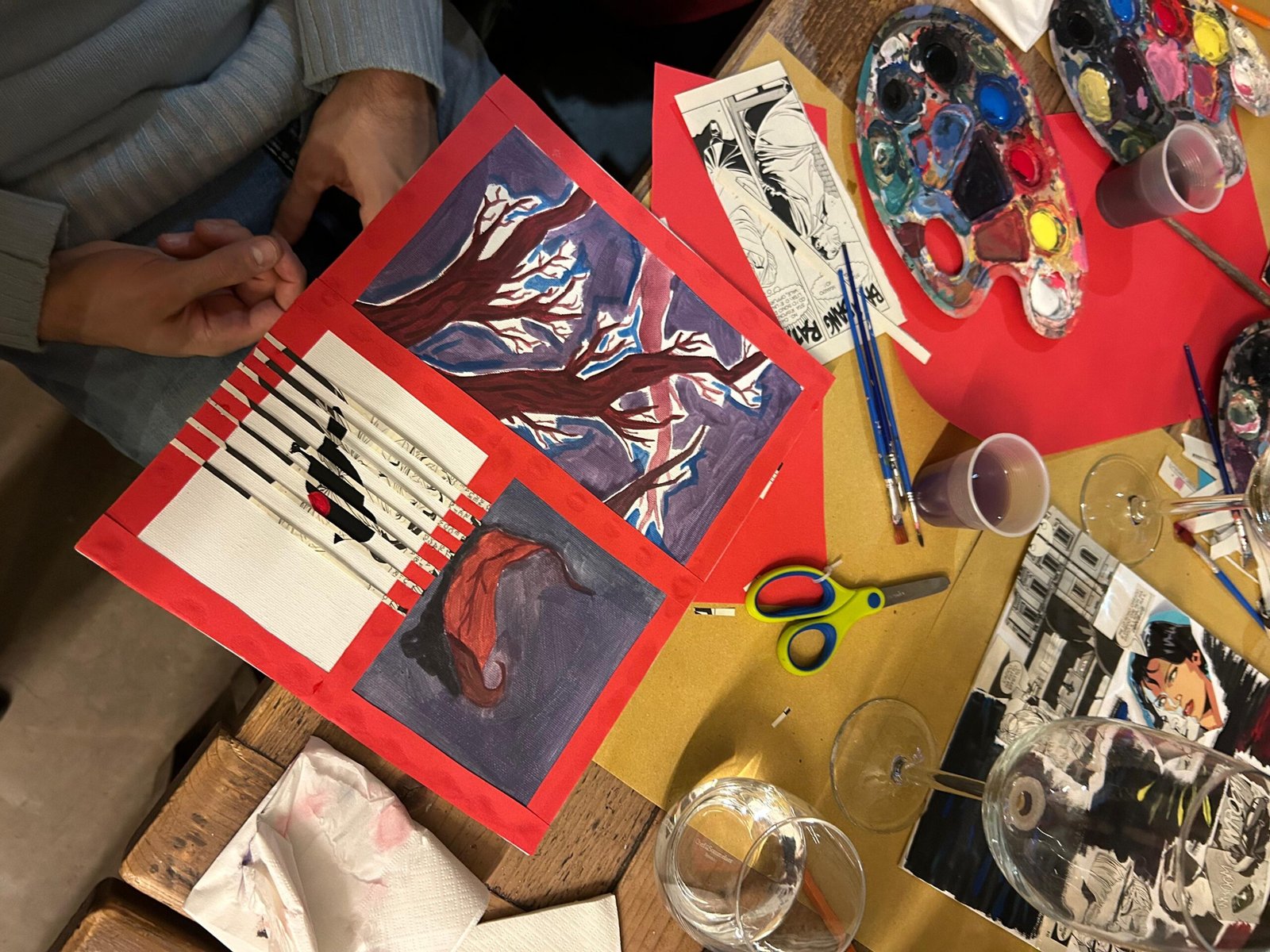 Collage and Wine in Vineria di via Stradella - immagine 9